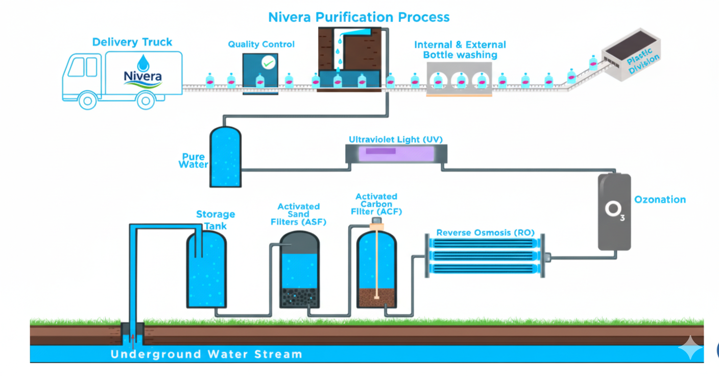 Water Purification Process Diagram